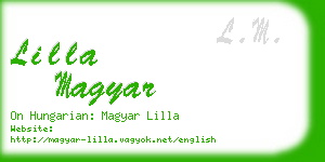 lilla magyar business card